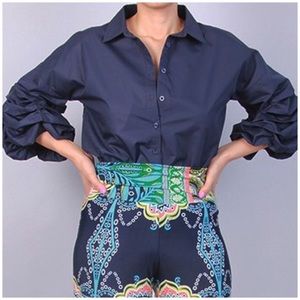 Bubble Sleeve Blouse